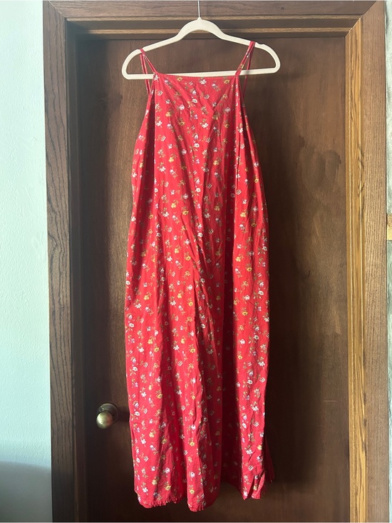 Christy Dawn Dresses & Skirts - Christy Dawn High Neck Red Floral Midi Dress